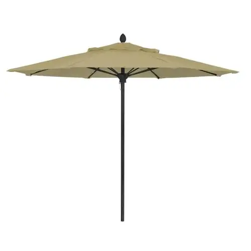 Lucaya Beige Marine Umbrella With Black Pole 8 ft
