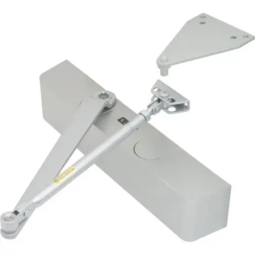 Size 1-4 Heavy-Duty Hydraulic Door Closer, Aluminum, With Cover Size 1-4 Heavy-Duty Hydraulic Door Closer, Aluminum, With Cover