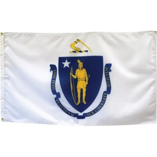 State Flag Massachusetts 6 ft X 4 ft