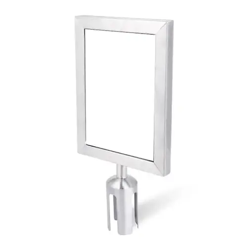Crowd Control Stanchion Sign Holder Stainless Steel For 5800ss