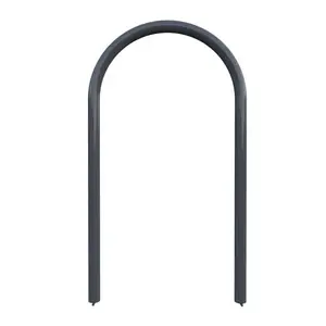 Dero HOOP RACK-B- IG EPX IRON GRAY By Playcore 2-Bike Iron Gray In-Ground Mount Hoop Rack