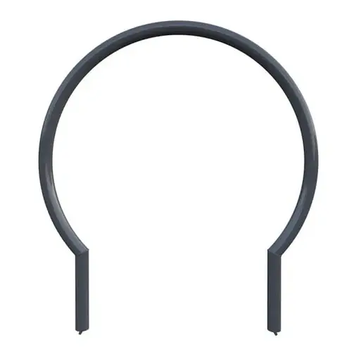 By Playcore 2-Bike Iron Gray In-Ground Mount Round Rack