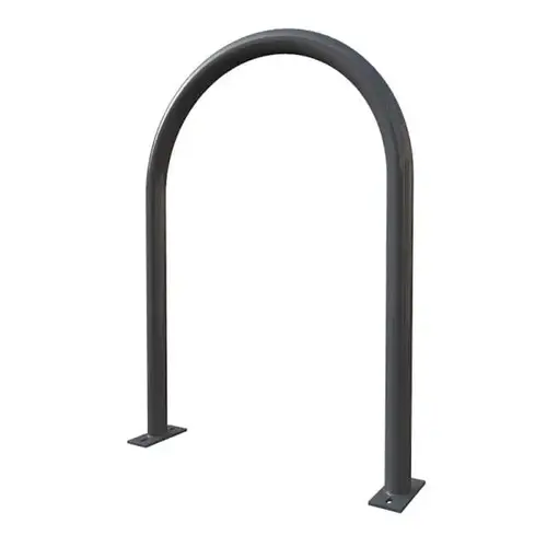 By Playcore 2-Bike Iron Gray Surface Mount Hoop Rack