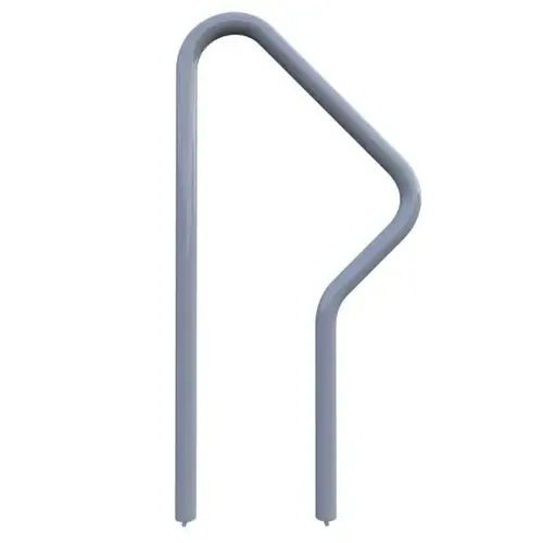 By Playcore 2-Bike Light Gray In-Ground Mount Swerve Rack By Playcore 2-Bike Light Gray In-Ground Mount Swerve Rack