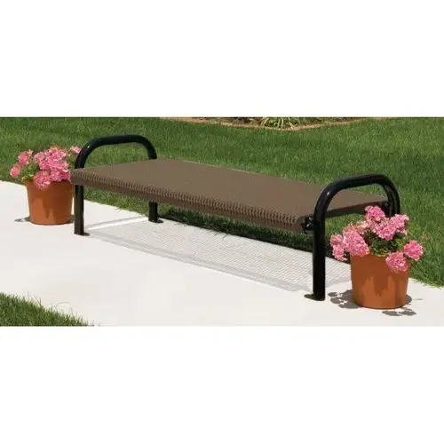 Portable/Surface Mount Ultra Bench, Brown Galvanized Steel, 6 ft Portable/Surface Mount Ultra Bench, Brown Galvanized Steel, 6 ft
