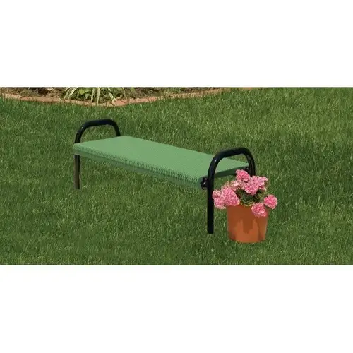 In Ground Mount Ultra Bench, Green Galvanized Steel, 4 ft In Ground Mount Ultra Bench, Green Galvanized Steel, 4 ft