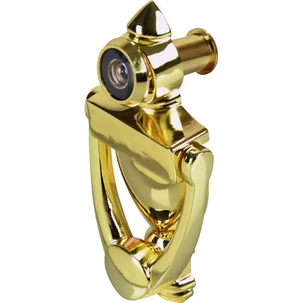 GENERIC PRIVATE BRAND 3-1/2 In Door Knocker And 180 Degree Viewer (Brass) W-002 GENERIC PRIVATE BRAND 3-1/2 In Door Knocker And 180 Degree Viewer (Brass) W-002