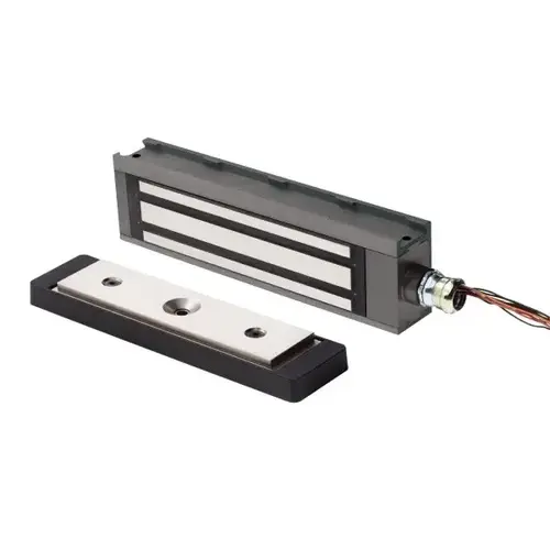 Schlage Electromag Gate Lock With Brackets Nickel