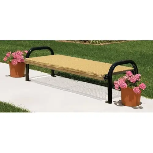 Portable/Surface Mount Ultra Bench, Beige Galvanized Steel, 6 ft Portable/Surface Mount Ultra Bench, Beige Galvanized Steel, 6 ft