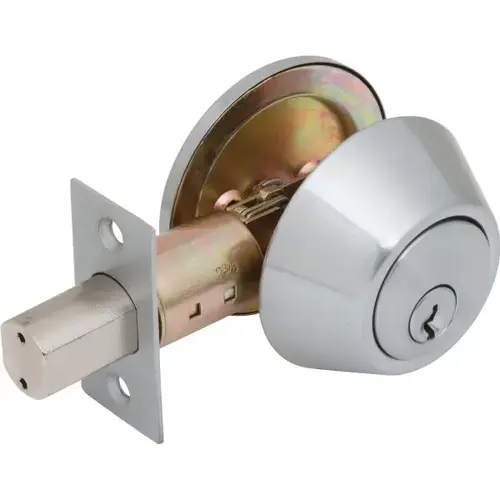 913710 Single Cylinder Deadbolt, 2.375/2.75" Backset, Grade 2, Satin Chrome 913710 Single Cylinder Deadbolt, 2.375/2.75" Backset, Grade 2, Satin Chrome
