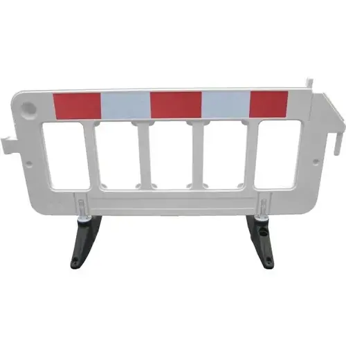 White Plastic Barrier - 79w X 23l X 40h White Plastic Barrier - 79w X 23l X 40h
