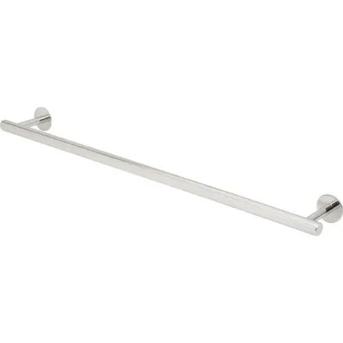 Modern Elegance Polished Stainless Steel Towel Bar 24" Satin Brass