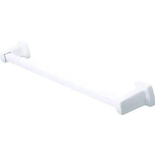 White Porcelain Towel Bar Set 24" Concealed Mount