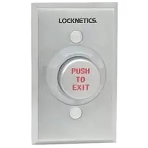 Locknetics 621AL EX DA Adjust Delay Push Button Heavy Duty Aluminum