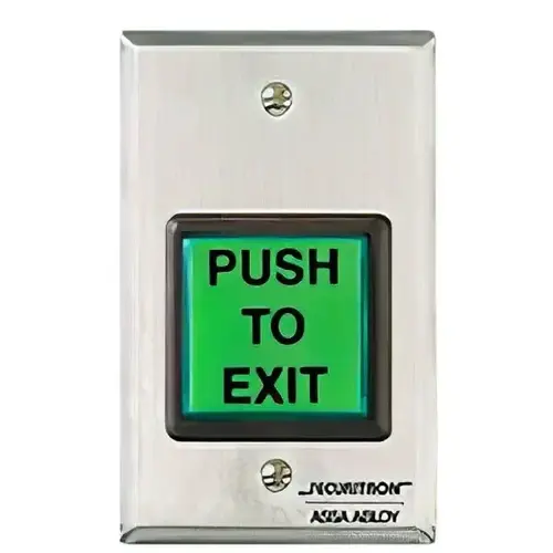 Corp. Exit Push Button 2" Square