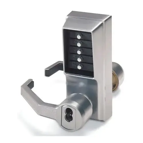 Kaba Keypad Entry Mechanical Lock Lh Trim Medeco Ic Core Satin Chrome