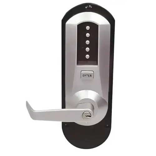 Keyless Exit Device Trim With Lever Storeroom, Schlage Chrome