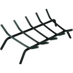 GENERIC 860000 18 In Steel 5-Bar Fireplace Grate (Black)