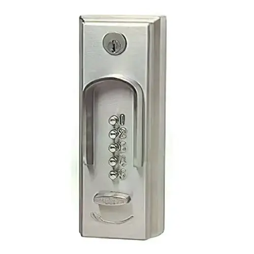 Push Button Exit Device Trim Storeroom Function Satin Chrome