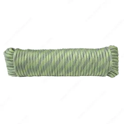 32-Strand Diamond Braid Polypropylene Rope Green Ribbon