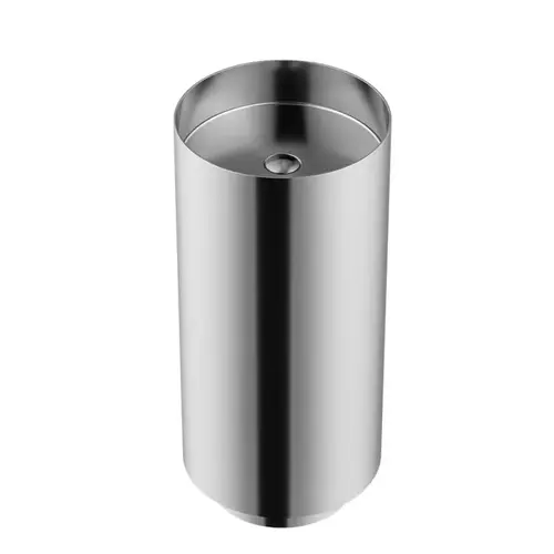 Cinox Brushed Stainless Steel Vanity Pedestal Sink Single Bowl Cinox Brushed Stainless Steel Vanity Pedestal Sink Single Bowl