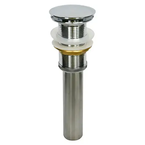 Pop-up Drain without Overflow for Vanity Bowls Stainless Steel Pop-up Drain without Overflow for Vanity Bowls Stainless Steel