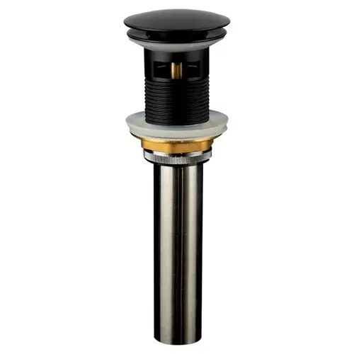 Pop-Up Drain with Overflow, Matte Black