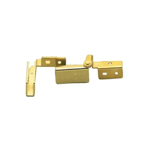 Free Swinging Overlay Glass Door Hinge, 194 degree Screw-On Black