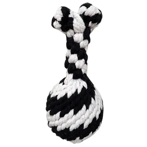 Large Super Scooch Rope Drumstick With Squeaker 8 Inch