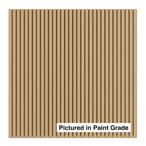 Tambour Panel Style 302, 1/4" Square Flexible, 12"W x 48"L Paint Grade Tambour Panel Style 302, 1/4" Square Flexible, 12"W x 48"L Paint Grade