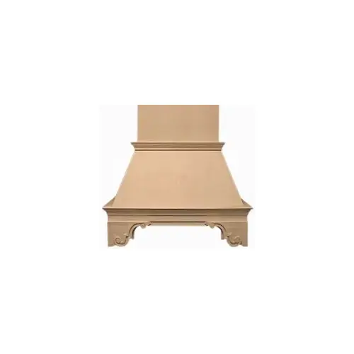 VMI 30"W Red Oak Emperer Island Series Top Mount Range Hood, Liner Sold Separately