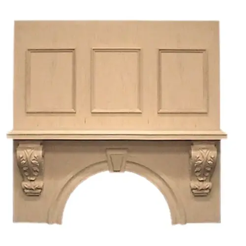 VMI 42"W Cherry Keystone Mantel Wall Mount Range Hood, Liner Sold Separately VMI 42"W Cherry Keystone Mantel Wall Mount Range Hood, Liner Sold Separately