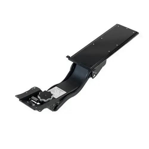 Keyboard Arms With Extended Upward Height Adjustment Allows Work In Seated and Standing Positions