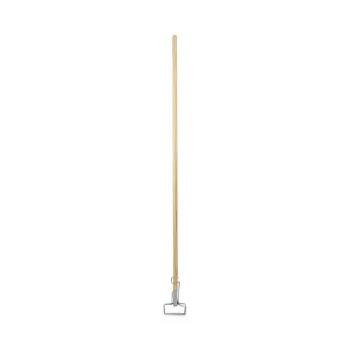 Boardwalk 60" Spring Grip Metal Head Mop Handle, Natural Boardwalk 60" Spring Grip Metal Head Mop Handle, Natural