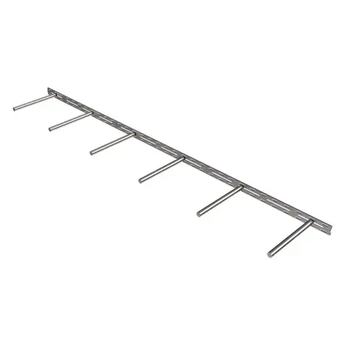 66" x 10" United Modular Floating Shelf Hardware Rod Bracket Raw Steel 66" x 10" United Modular Floating Shelf Hardware Rod Bracket Raw Steel