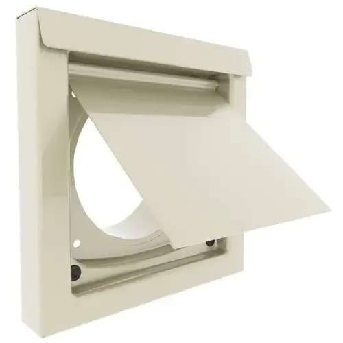 4" Flush-Mount Wall Vent, Metal - Tan