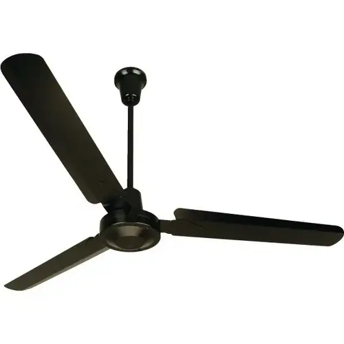 58 In Dual-Mount Ceiling Fan (Flat Black)