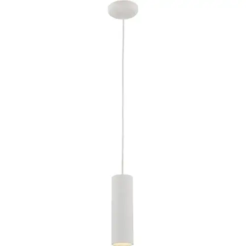 Led 7 Watt White Cylinder Pendant Downlight 2.5 W X 8 H"