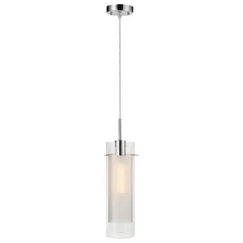 Sydney 1-Light Polished Chrome Clear Glass Hanging Pendant Sydney 1-Light Polished Chrome Clear Glass Hanging Pendant
