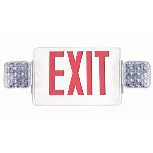Combo 4.6-Watt Led Red Green Exit Sign And Emergency 9.6v Battery Combo 4.6-Watt Led Red Green Exit Sign And Emergency 9.6v Battery