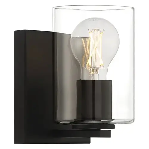 Oslo 1 Light Led Wall Sconce And Vanity Matte Black Oslo 1 Light Led Wall Sconce And Vanity Matte Black