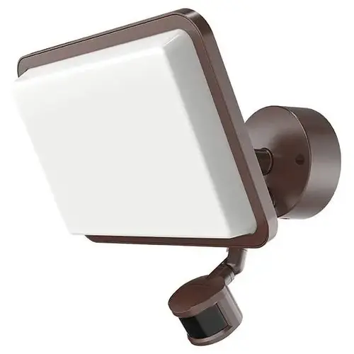 55w Int Led 60-Degree Bronze Motion Outdoor Large Flood 5500 Lumens 4000k