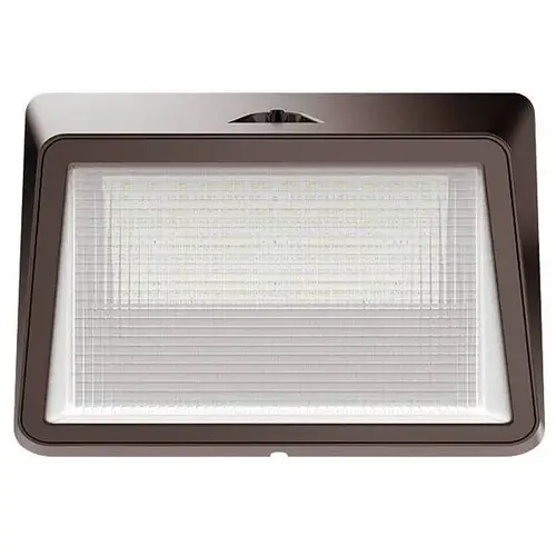 80w Led Bronze Outdoor Horizontal Dusk To Dawn Wallpack 10000 Lumens 4000k
