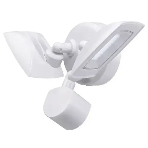 30w Int Led Twin Head White Outdoor Flood Light Motion 3000 Lumens 4000k