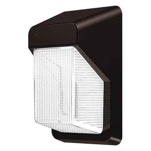 30w Led Bronze Outdoor Vertical Dusk To Dawn Wall Pack - 3000 Lumens 4000k