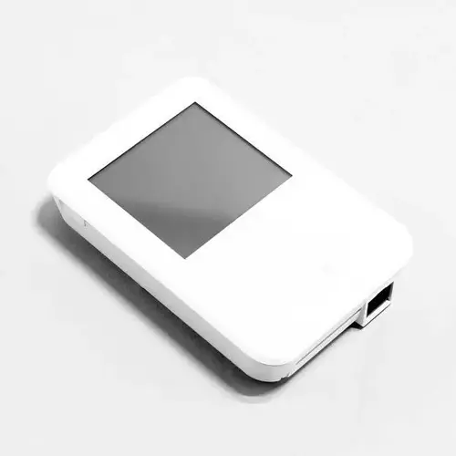 Temp White Sensor With Display & Logo Temp White Sensor With Display & Logo