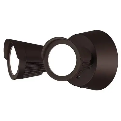 22w Int Led Bronze Outdoor Dust To Dawn Twin Head 5cct Flood 2250 Lumens