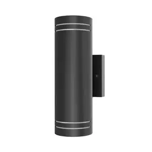 VIRIBRIGHT LIGHTING INC 450006 12" LED Outdoor Up/Down Wall Sconce, CCT Selectable, Black