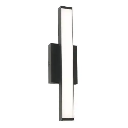Gale 18 In. LED Outdoor Sconce Textured Black 120-277v, 3000k