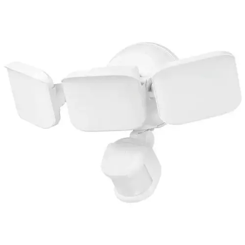 Solar Motion Led Triple Head Wht 2500lm 4k 180d 50ft 10ft Cord